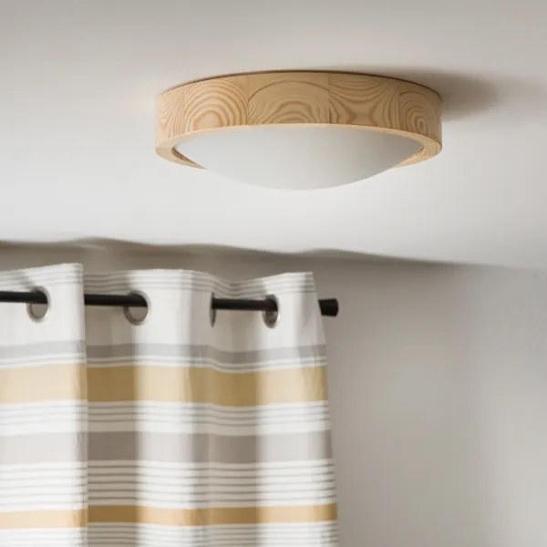 Plafonieră NATURAL SLIM 1xE27/60W/230V ø 27 cm pin