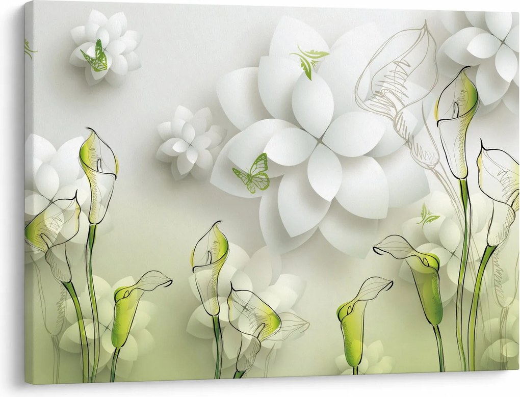 Tablou cu flori (70x50 cm)