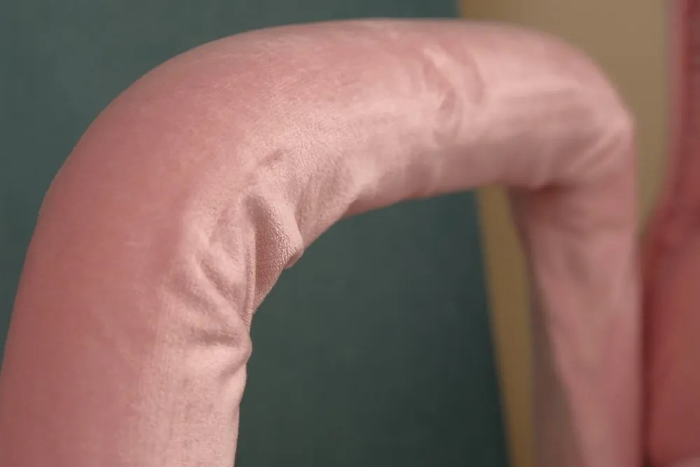 Fotoliu cu suport pentru picioare Pink Elegance