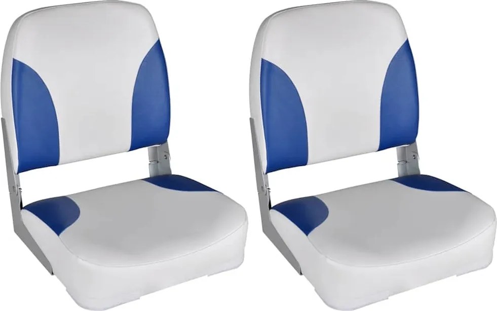 vidaXL Scaune barcă 2 buc. 41x36x48 cm spătar pliabil pernă