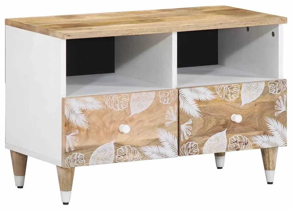 vidaXL Comodă TV, 70x33,5x46 cm, lemn masiv de mango