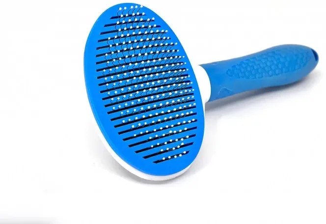 Zaparkorun Perie inovatoare  pentru pieptanat blana PETBRUSHY - albastru