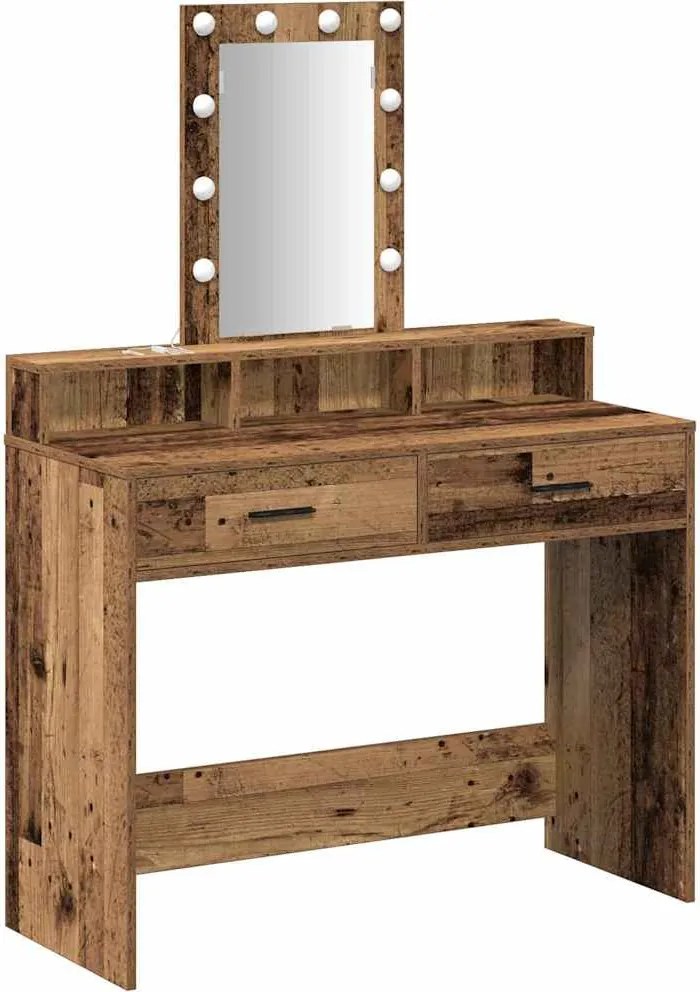 vidaXL Masă de Machiaj cu sertar Maro 100 x 41 x 140 cm Lemn compozit