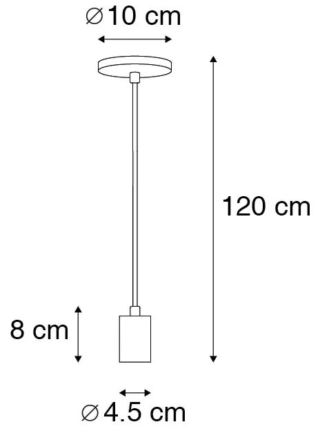 Lampă suspendată industrială cupru - Facil