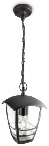 Philips 15386/30/16 -  Lustra MYGARDEN CREEK 1xE27/60W/230V negru