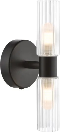 Där Lighting BOL0922 - Aplica de perete pentru baie BOLTON 2xG9/5W/230V IP44 neagră