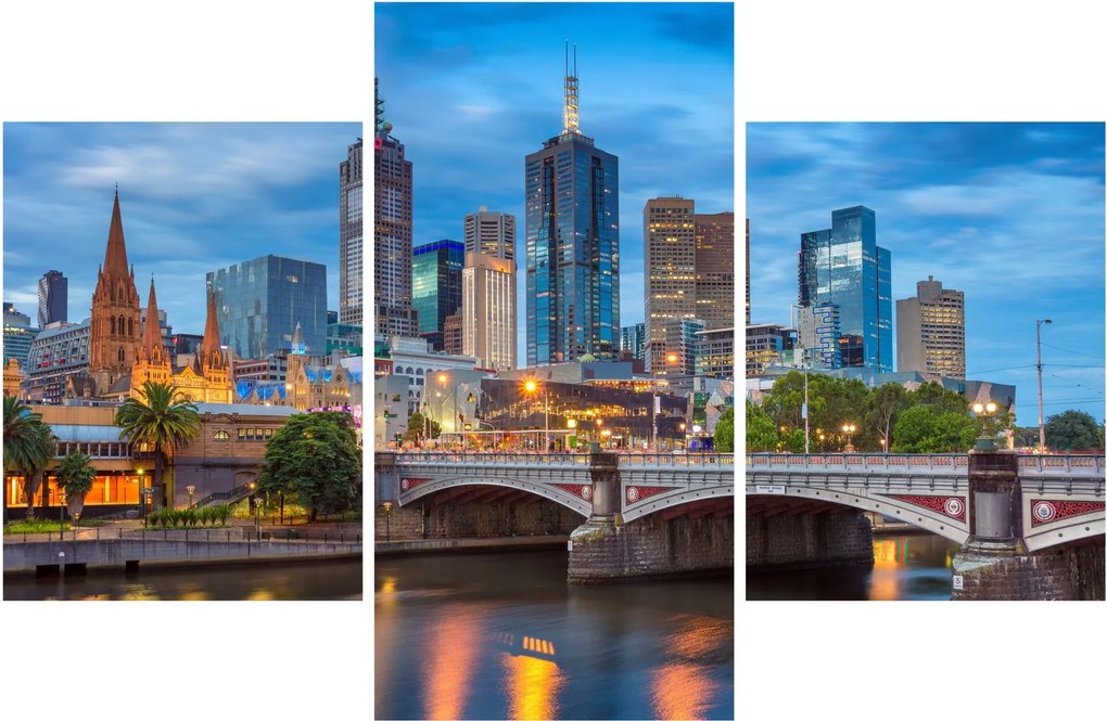 Tablou cu orașul Melbourne (90x60 cm)