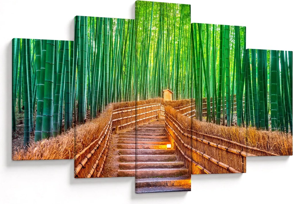 Tablou - Pădure de bambus japoneză (150x105 cm)