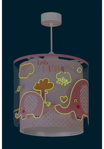 Dalber 61332S - Lustră copii LITTLE ELEPHANT 1xE27/60W/230V