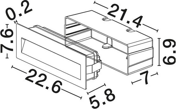 Spot incastrabil exterior IP65, LED CCT Ray corten