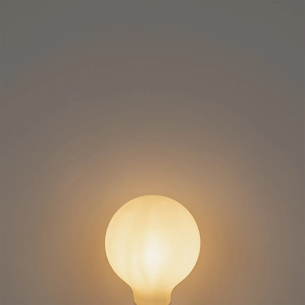 Set 5 becuri E27 Lampă LED reglabilă în 3 trepte G95 sticlă mată 5W 550 lm 2700K