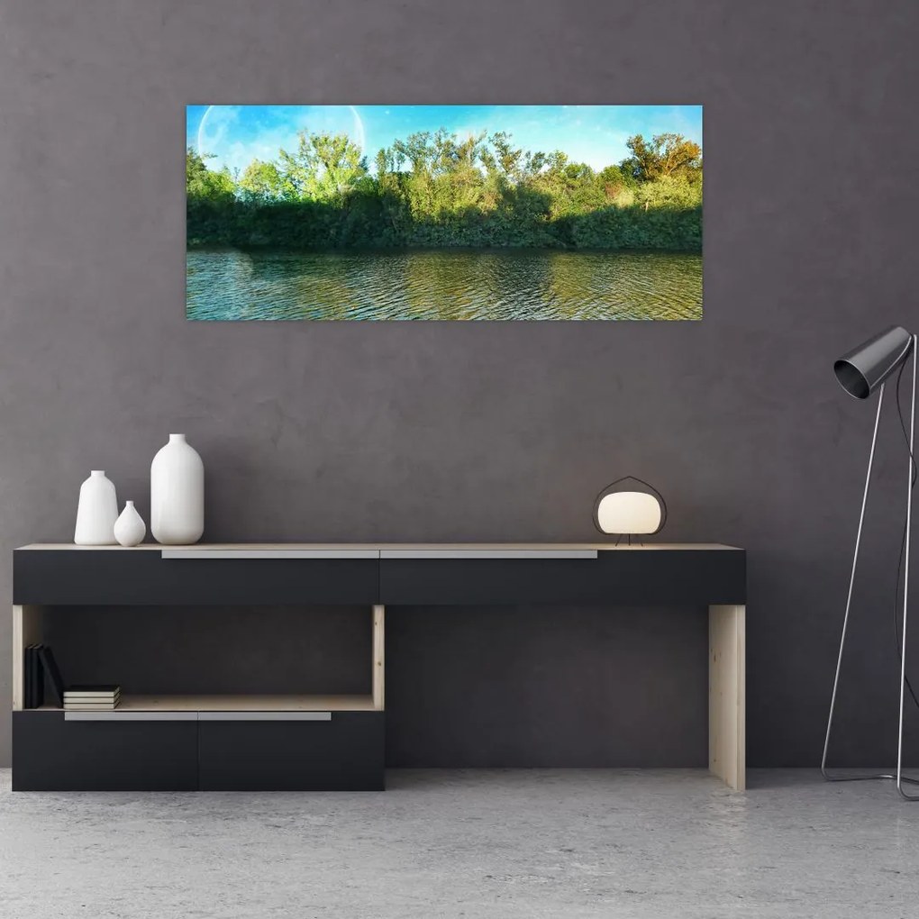 Tablou - lac (120x50 cm)