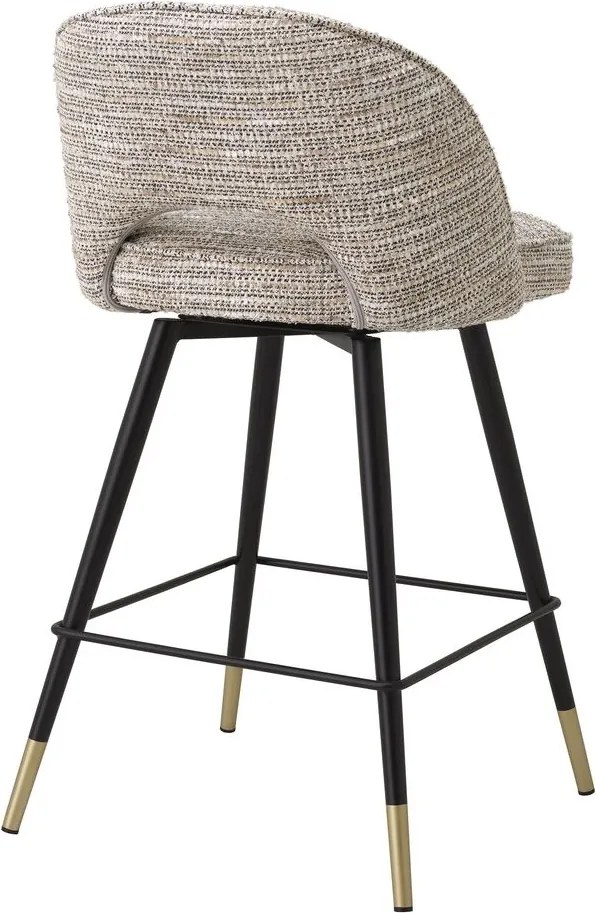 Set de 2 scaune de bar design modern LUX Cliff, H-92,5cm bej mademoiselle 115284 HZ