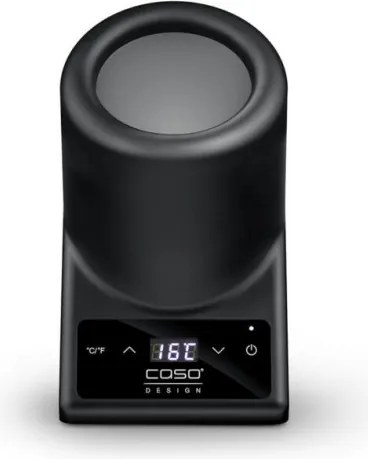 Racitor de masa pentru vin Caso VinoCase Black, 72 W, 5-18°C, Sticle diametru 9 cm, Comanda tactila, Silentios, LED, Negru mat