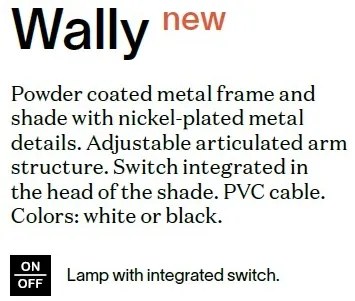 Lampa de podea cu brat articulat WALLY PT1 TOTAL BLACK