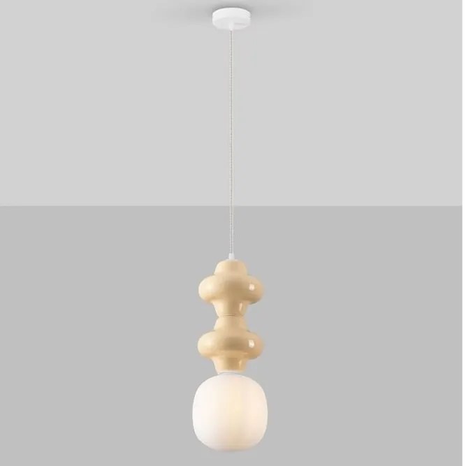 Pendul ceramic design modern CHIC galben