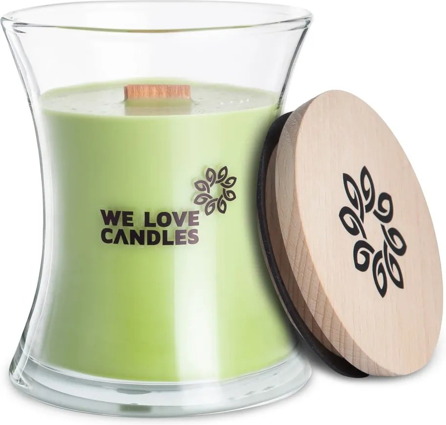Lumânare din ceară de soia We Love Candles Green Tea, 129 ore de ardere