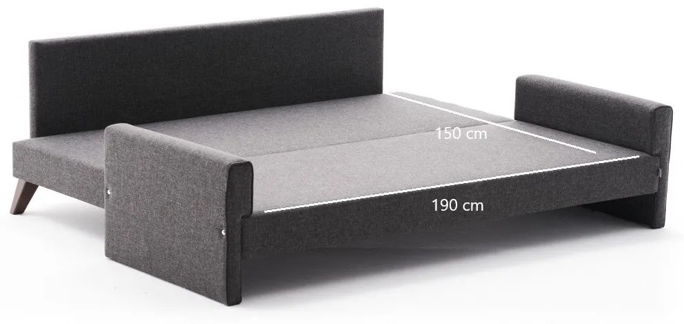 Canapea extensibilă Bella Sofa Bed - Anthracite