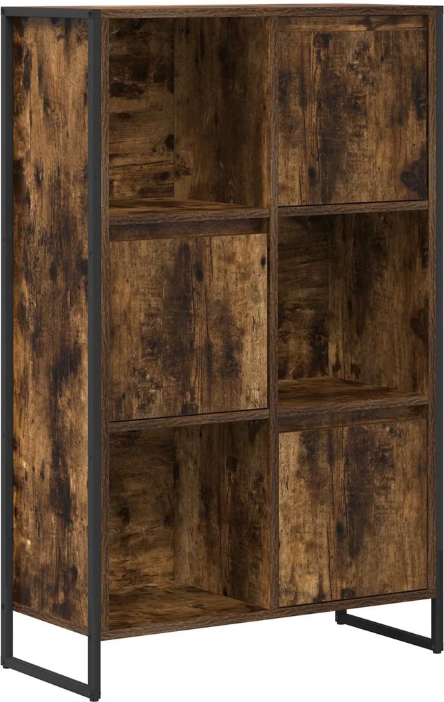 vidaXL Dulap pentru cărți Stejar fumuriu 68 x 30 x 108.5 cm