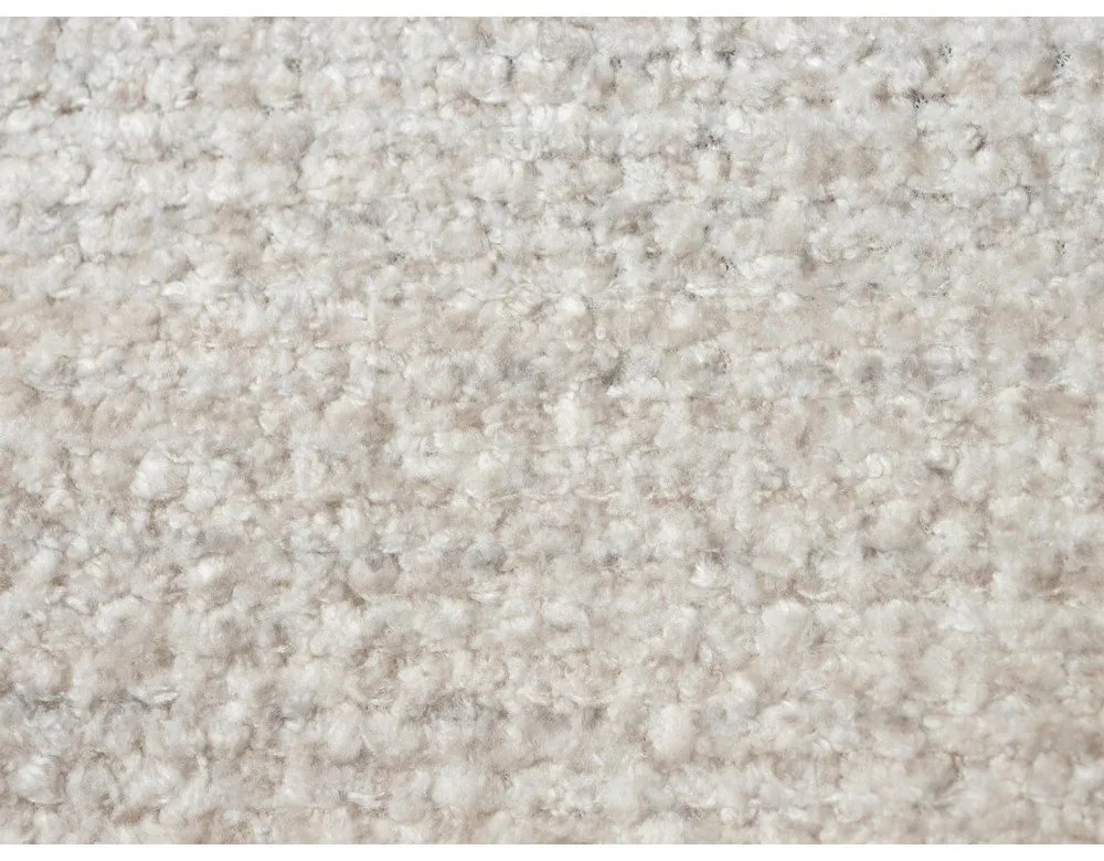 Pat matrimonial bej tapițat cu somieră 140x200 cm Makana – Makamii