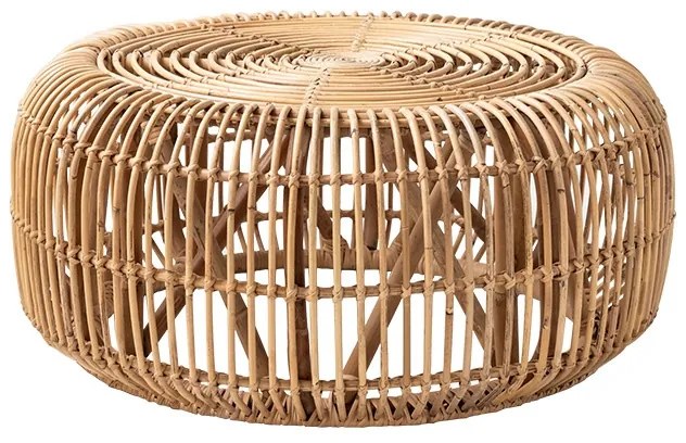 Masuta de cafea rotunda stejar stil boho DEPRIMO 12224 by Deprimo