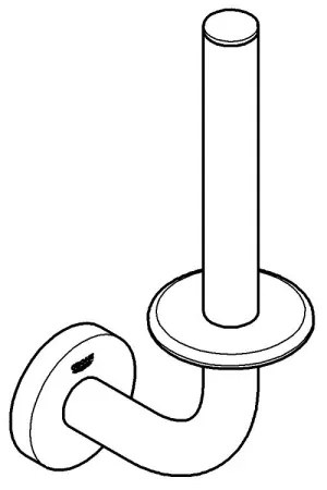 GROHE 41186000 - Suport pentru hârtie igienică de rezervă START, crom lucios