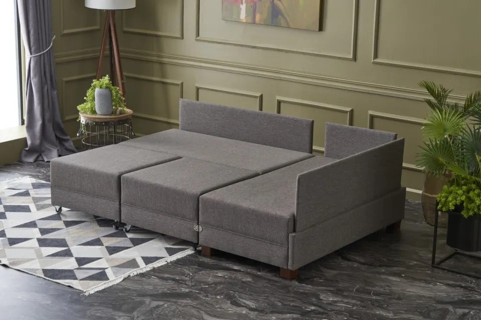 Coltar Extensibil Fly Corner Sofa Bed Right, Gri