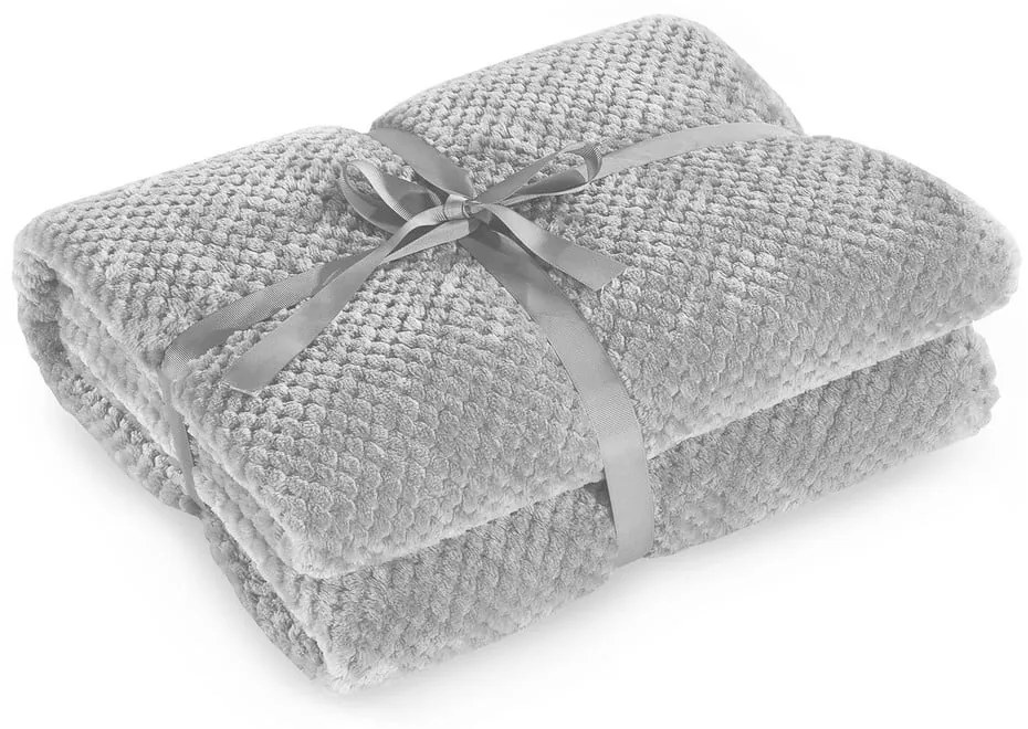 Cuvertură din microfibră DecoKing Henry 240 x 220 cm, gri