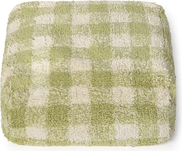 Fotoliu puf pentru copii verde Vichy – Lorena Canals