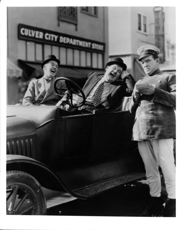 Fotografie Stan Laurel And Oliver Hardy In, Archive Photos