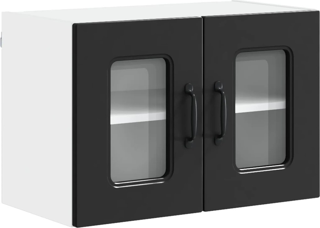 vidaXL Dulap de bucătărie Kalmar Negru 60 x 31 x 40 cm Lemn compozit