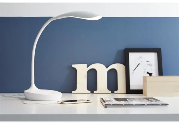 Markslöjd 106093 - LED Lampă de masă dimmabilă cu USB SWAN LED/4,6W/230V