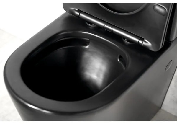Sapho - WC combinat PACO, ceramică, negru