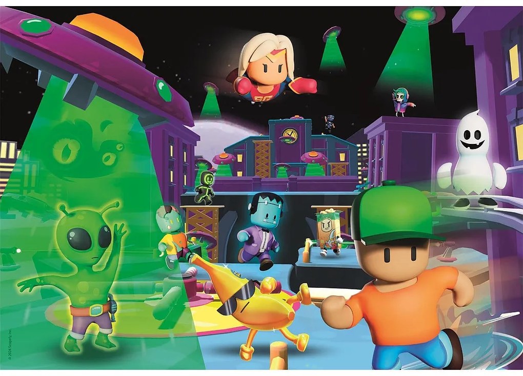 Stumble Guys Alien Puzzle Clementoni cu 180 de piese