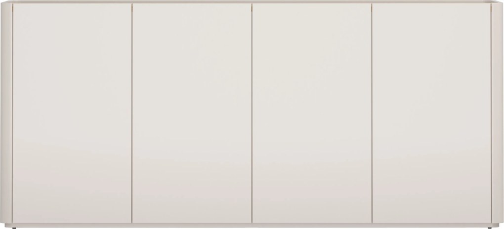 Comodă cu patru uși Elivo 200 cm - kashmir / stejar uleiat