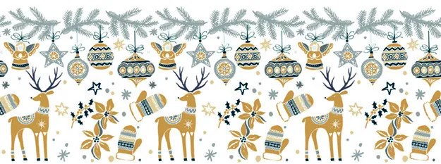 Crăciun Nordic Style față de masă de hârtie 120x180 cm