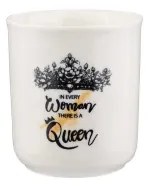 Set de masă, 4 piese, porțelan, negru/alb