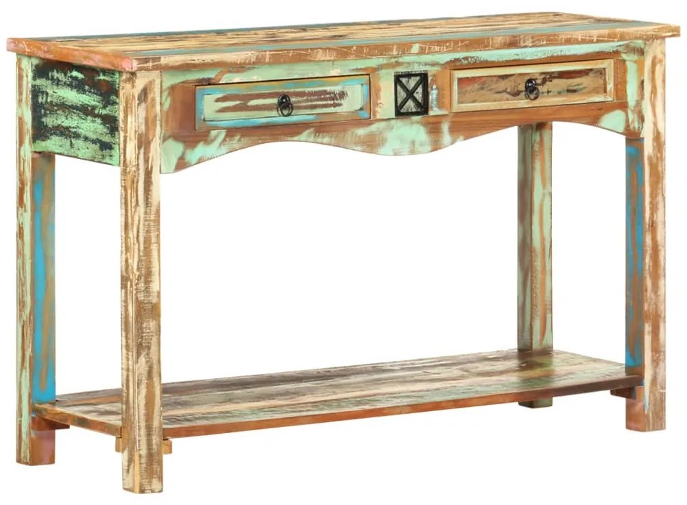 vidaXL Masă consolă, 120 x 40 x 75 cm, lemn masiv reciclat