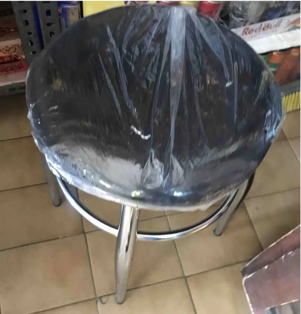 Scaun taburet, Color Homs, negru 45 x 30 x 30 cm