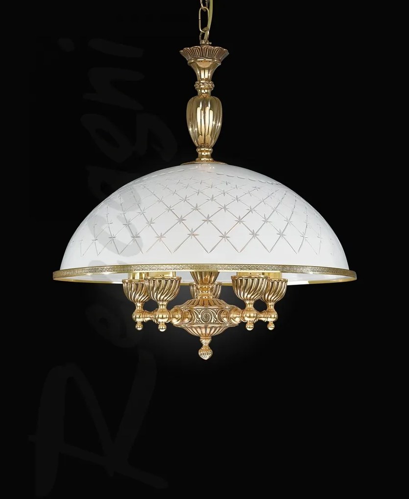 Lustra clasica alama/sticla realizat manual 7102