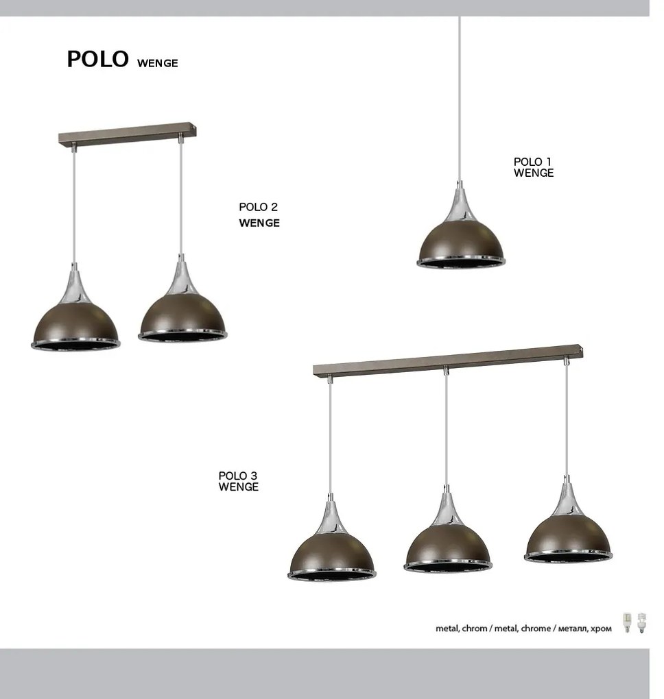 Pendul modern POLO 3 WENGE EMB 234/3 EMB
