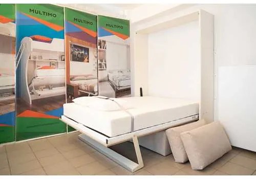 Set pat rabatabil cu somiera si canapea fara cotiere - Royal XL 160 Confort Set (160X200)