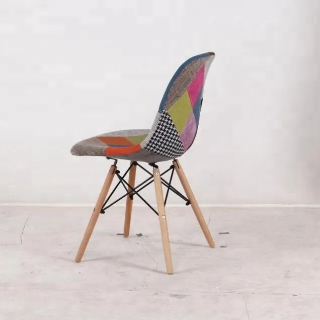 ShopJK SCAUN PATCHWORK MULTICOLOR, STILUL SCANDINAV
