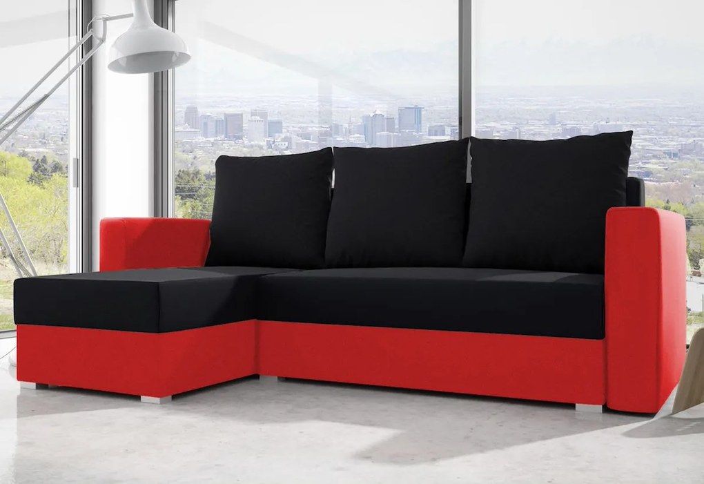 Expedo Coltar extensibil COUNTY, 236x88x144, suedine 3100/suedine 1, colt pe stanga