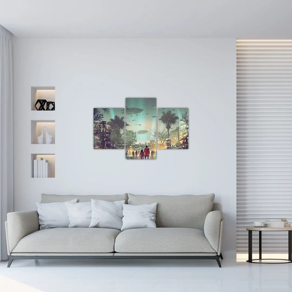 Tablou - Oraș în viitor (90x60 cm)