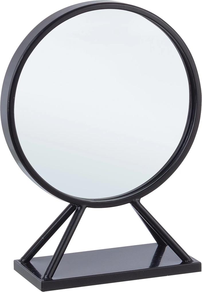Oglinda de masa metal negru Marilyn 30 cm x 13 cm x 40 h