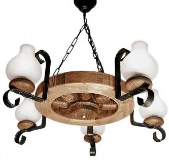 Lustra rustica 5 becuri E14 Elaria EL0020135 Erste