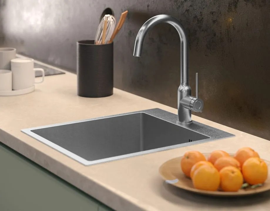 Chiuveta inox RUSSEL 90 crom periat