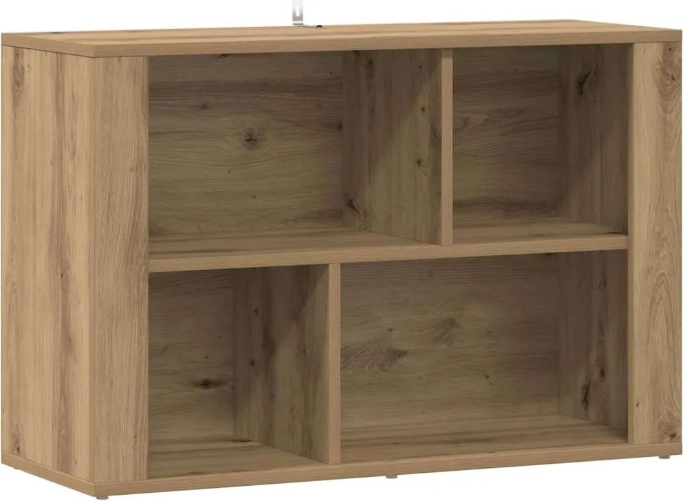 vidaXL Bufet Stejar Artizanal 80 x 30 x 53 cm Lemn compozit