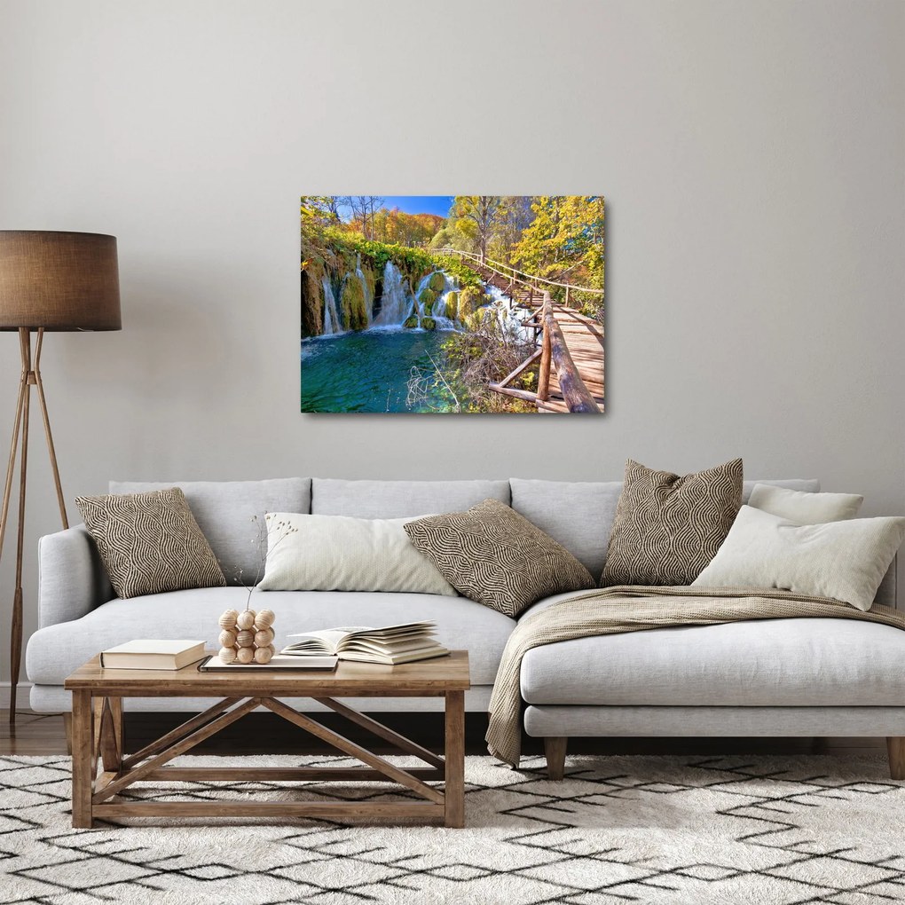 Tablou - Intrare in cascade (70x50 cm)